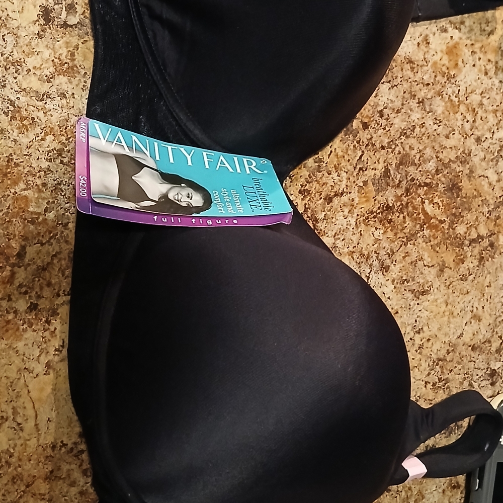 Vanity Fair Classic Black Full-Figure Bra